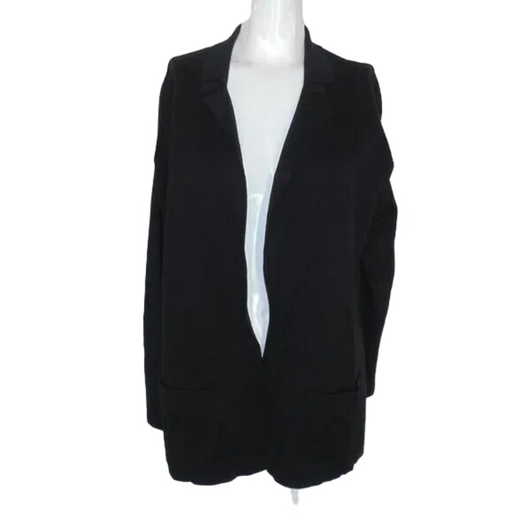 PERUVIAN CONNECTION Cotton Knit Sweater Blazer, XS, Open front, Pockets - Picture 7 of 10